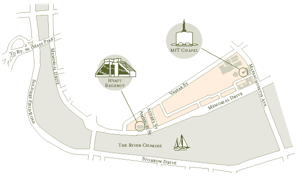 Map of Hyatt Hotel