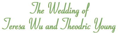 The Wedding of Teresa Wu and Theodric Young